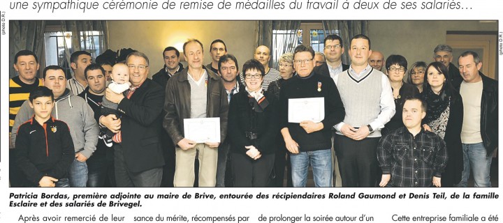 Brive Gel reconnaissante de l’implication de ses salariés
